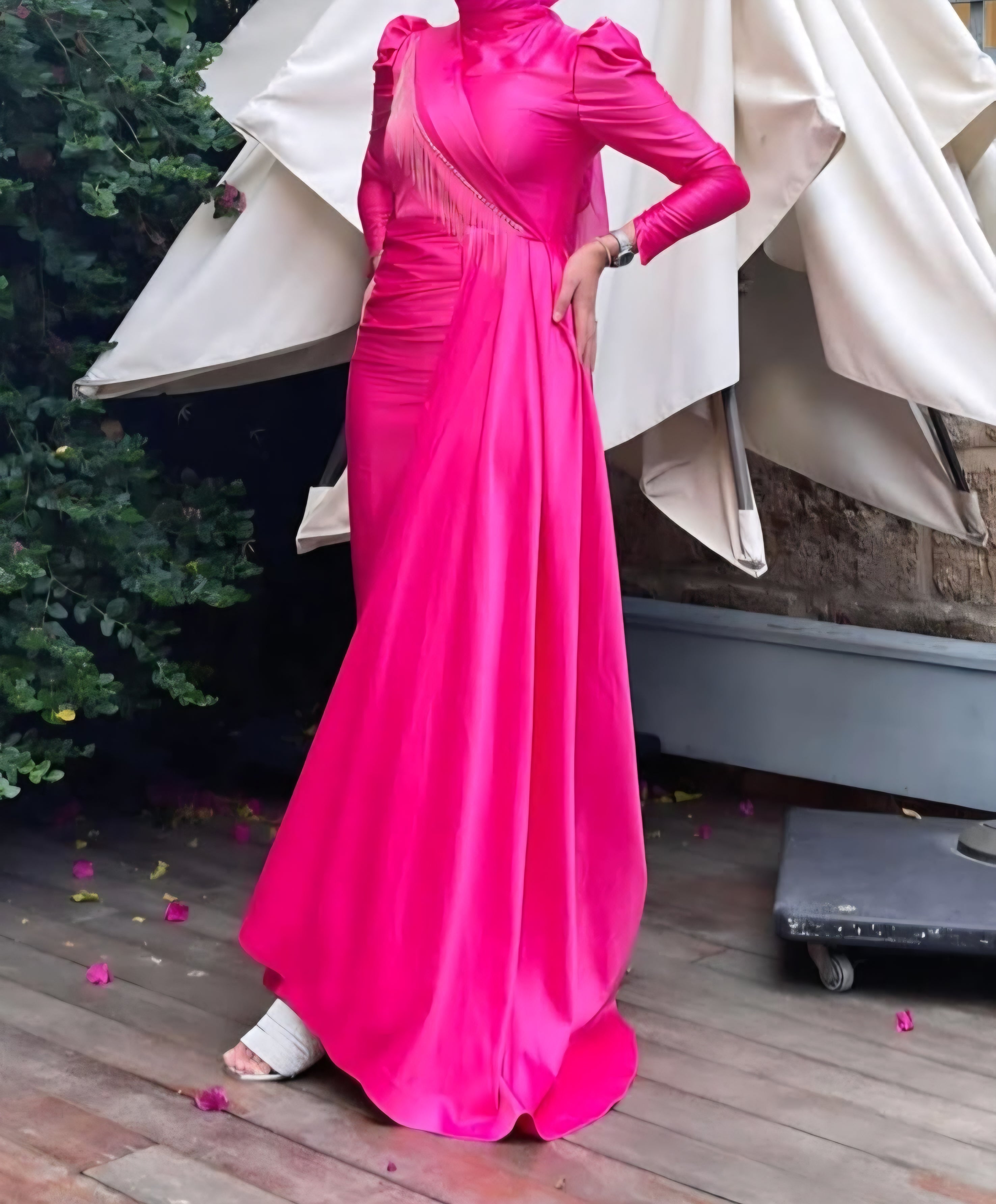 فستان فوشيا